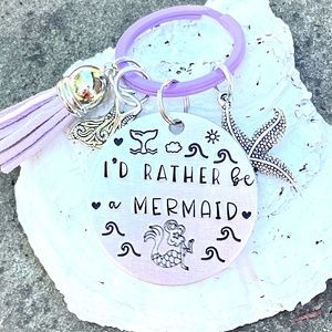 Beach Girl Gift - Mermaid Keychain -Mermaid Gifts - Beach Keychain - Beach Gifts